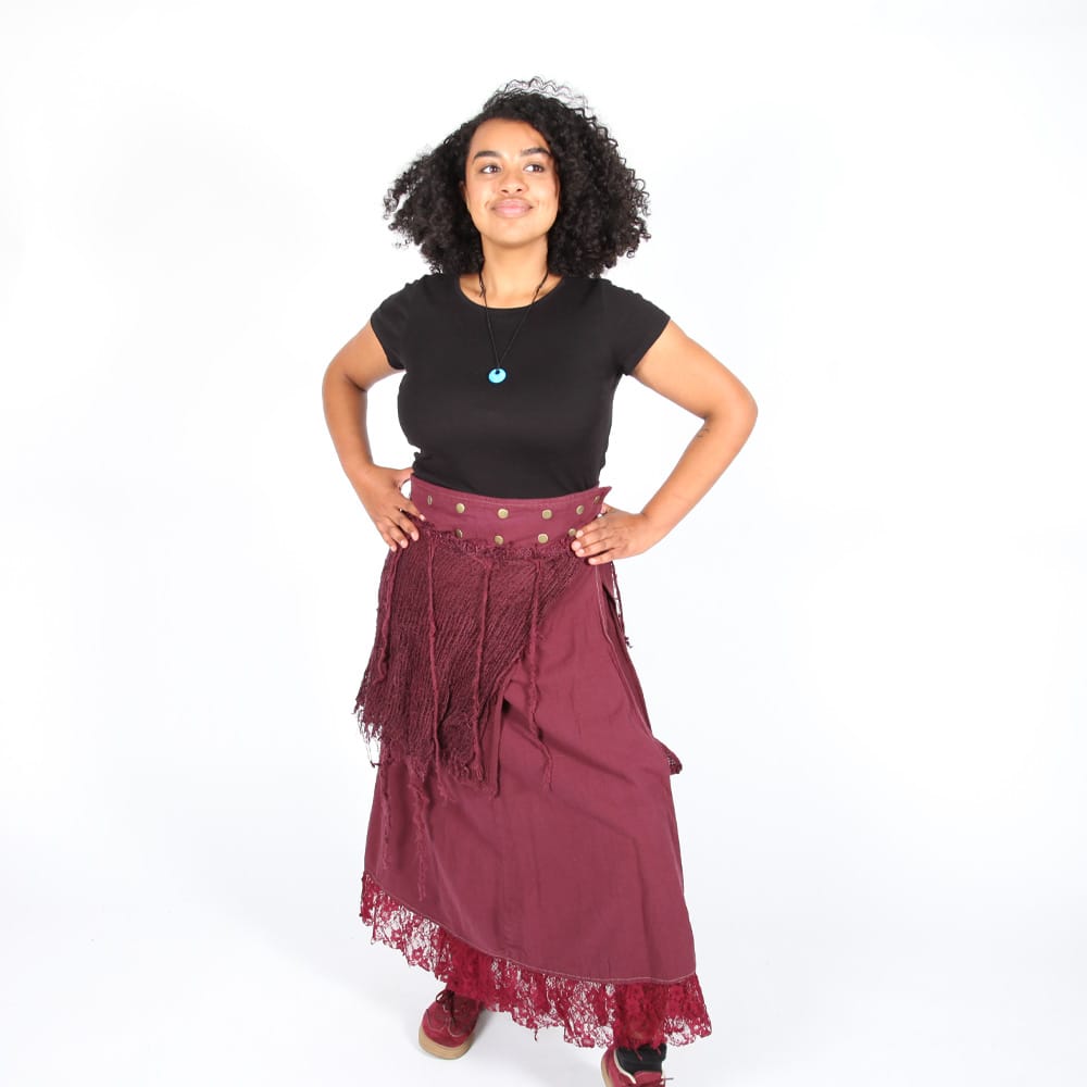 Long Popper Skirt