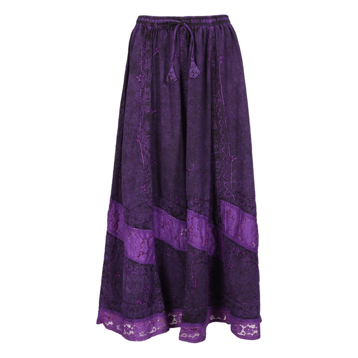 Embroidered Maxi Skirt