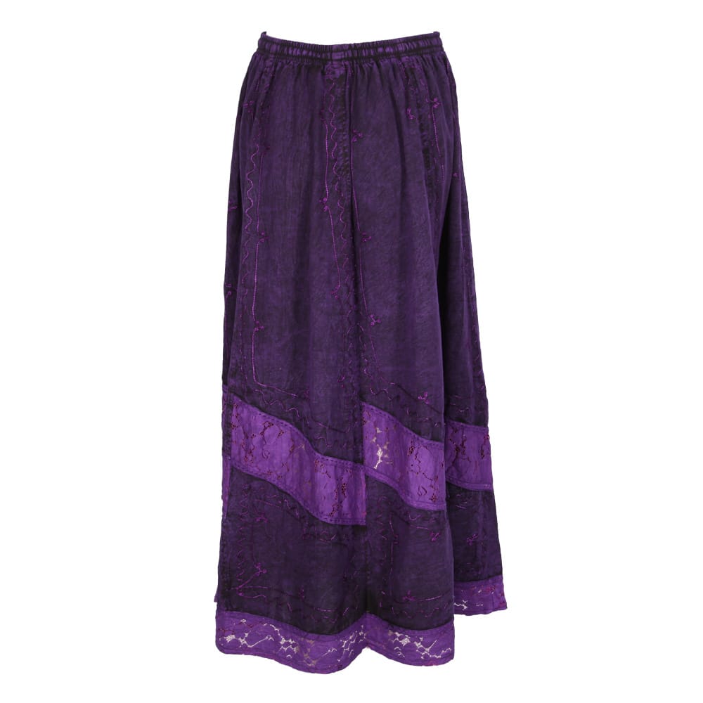 Embroidered Maxi Skirt