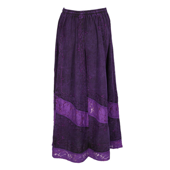 Embroidered Maxi Skirt