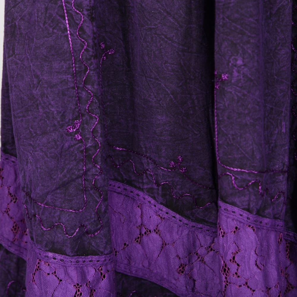 Embroidered Maxi Skirt