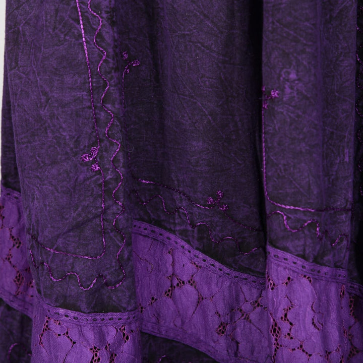 Embroidered Maxi Skirt