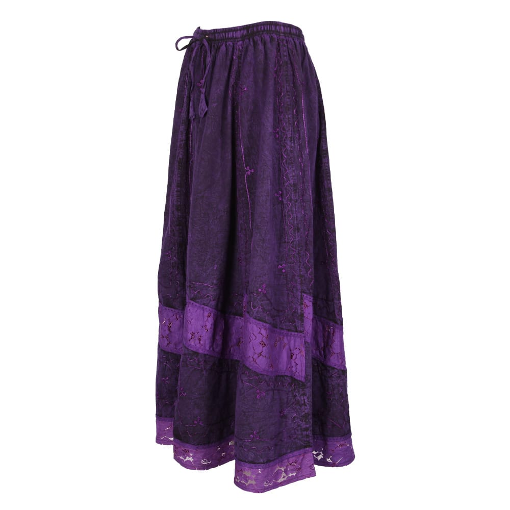 Embroidered Maxi Skirt