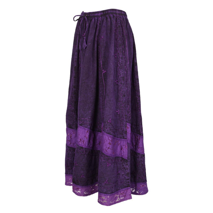 Embroidered Maxi Skirt