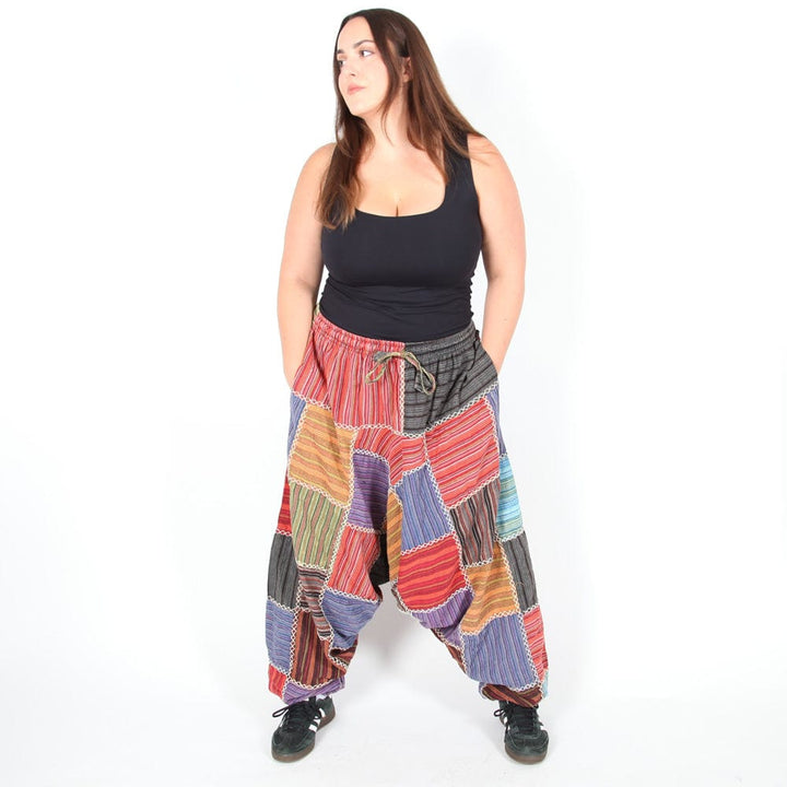 Chunky Stitch Low Crotch Jogger Pants