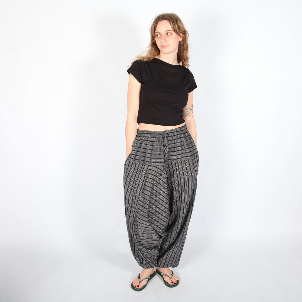 Black Stripe Alibaba Pants