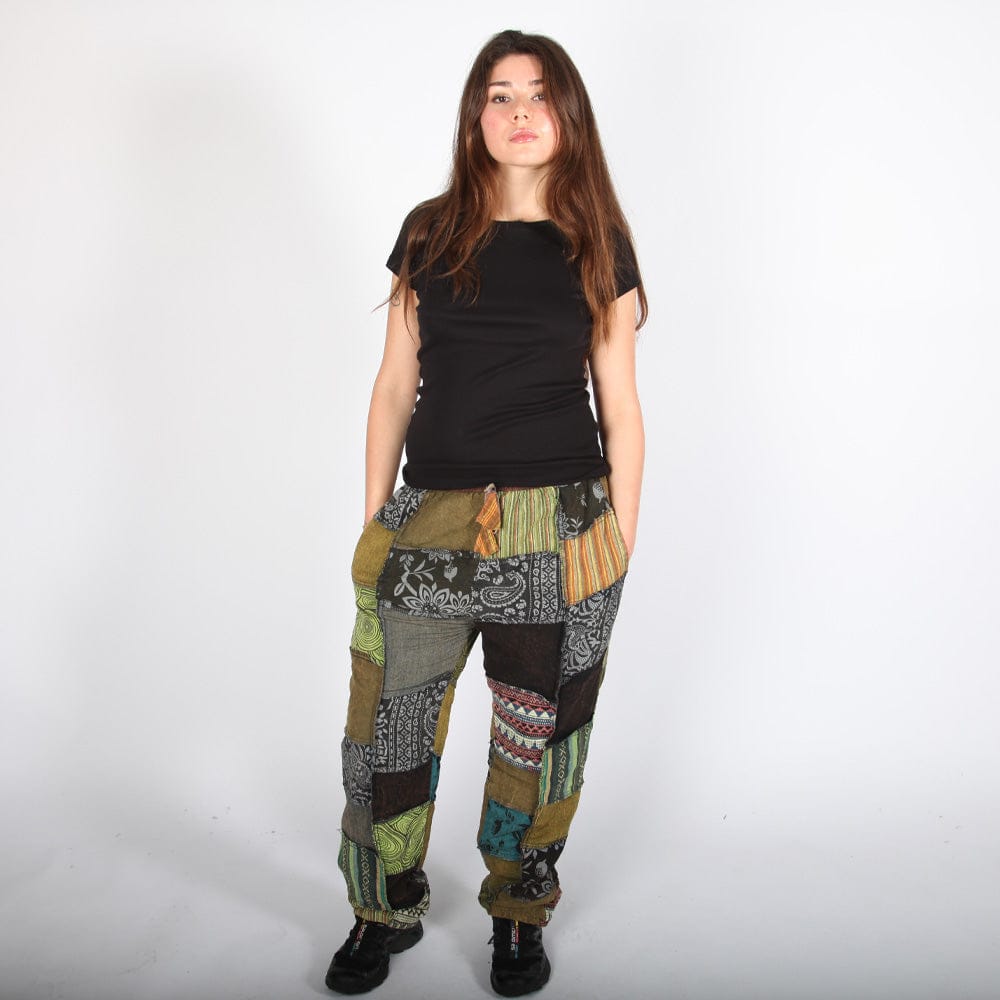 Overdyed Fleece Lined Trousers