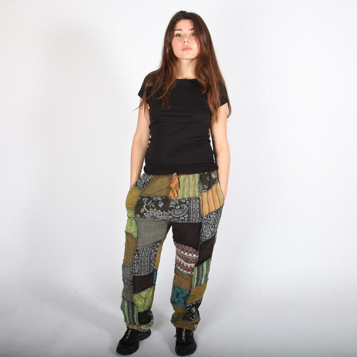 Overdyed Fleece Lined Trousers