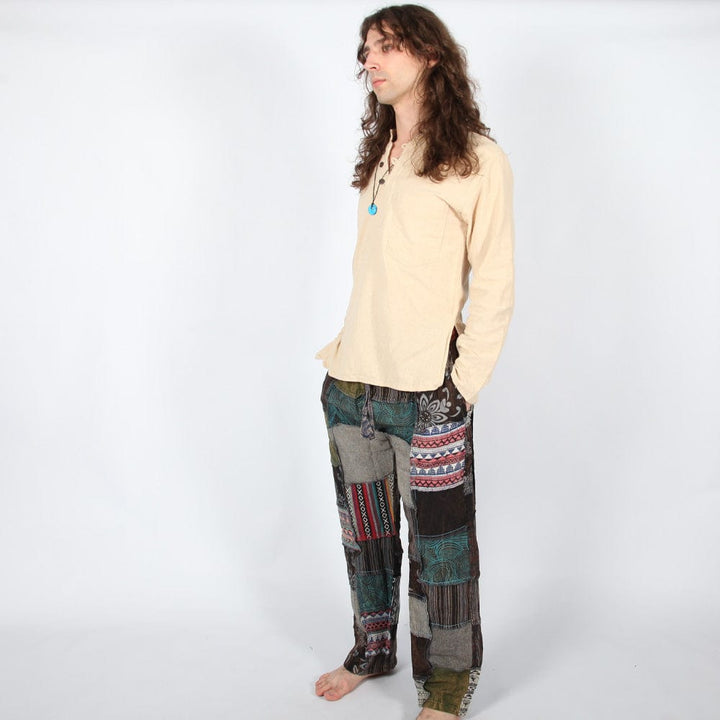 Men's Overdyed Patchwork Trousers