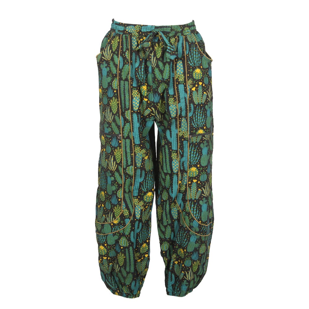 Cactus print harem pants