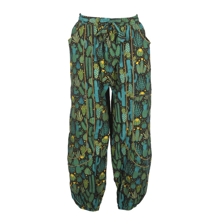 Cactus print harem pants
