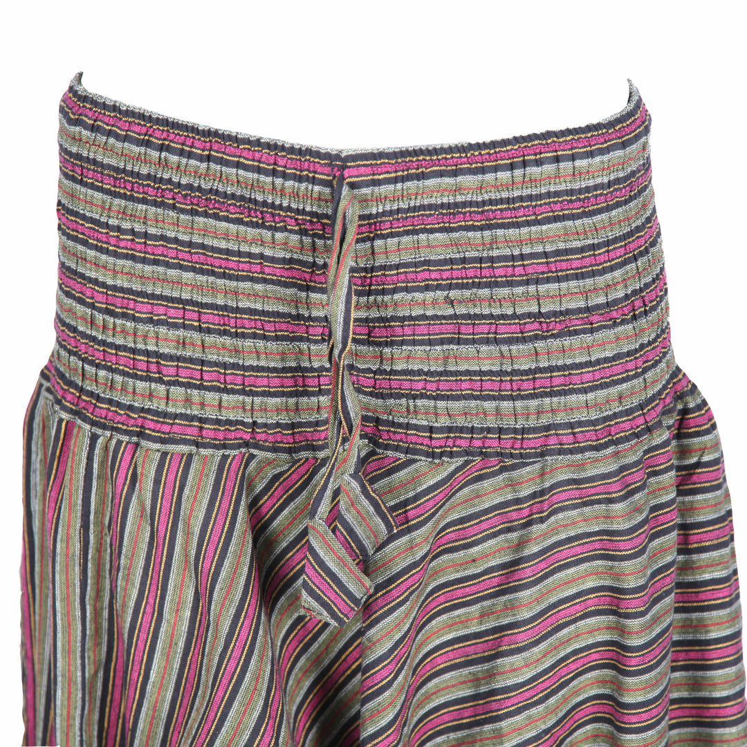 Men's Stripe Drop Crotch Harem Pants