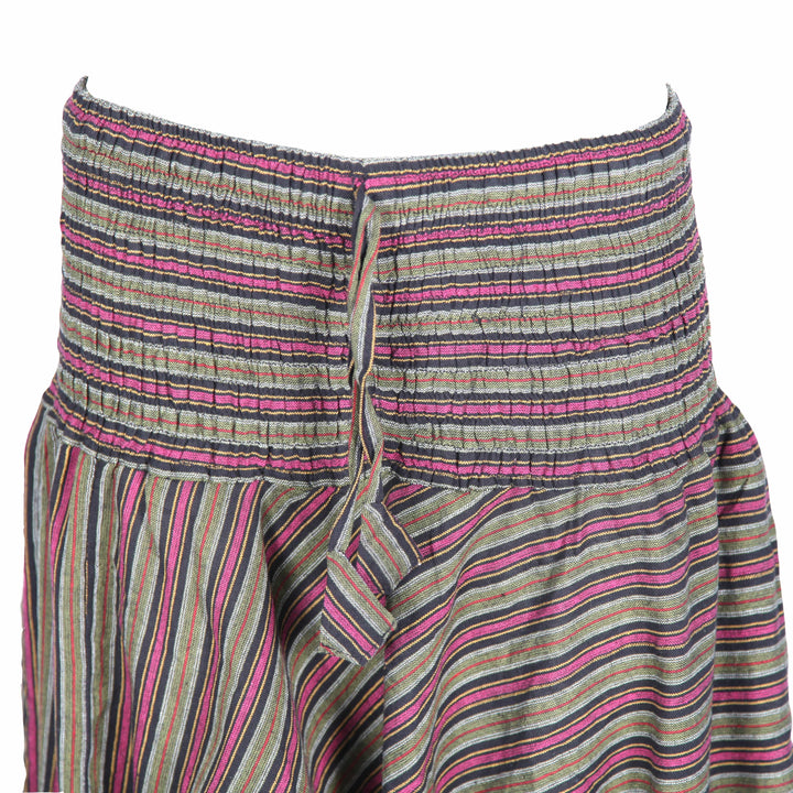 Men's Stripe Drop Crotch Harem Pants