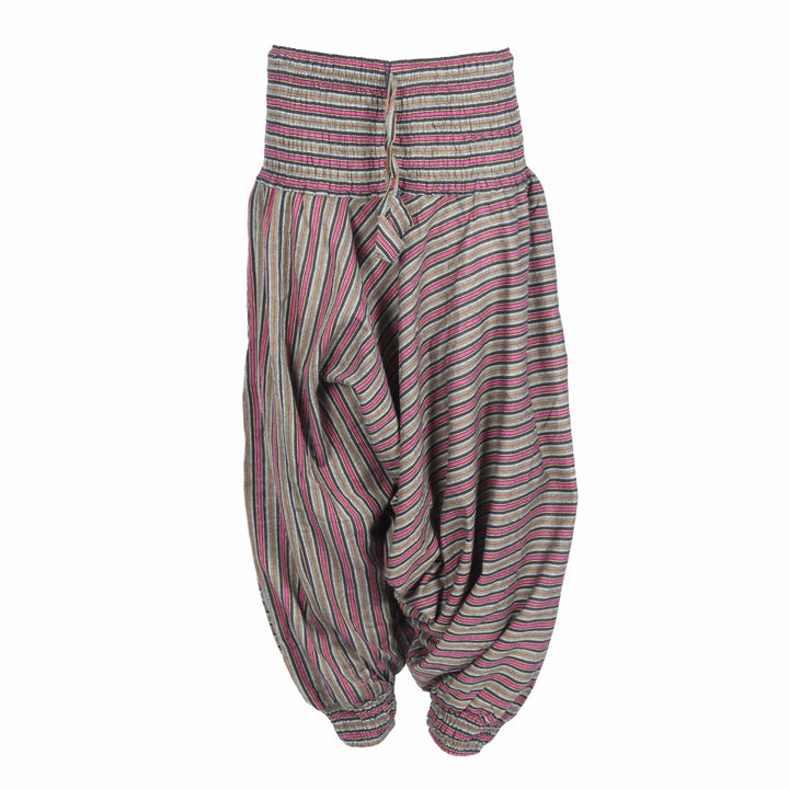 Men's Stripe Drop Crotch Harem Pants