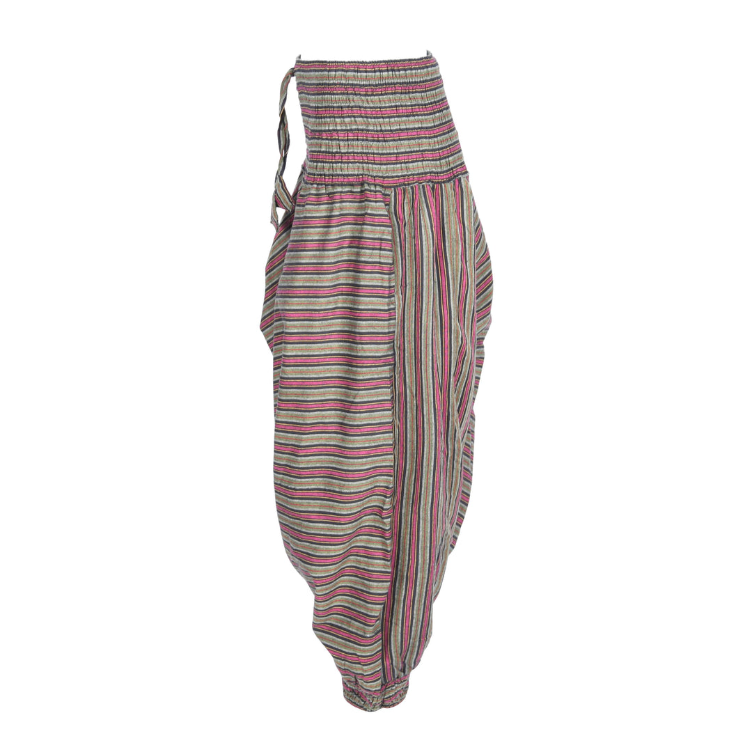 Men's Stripe Drop Crotch Harem Pants
