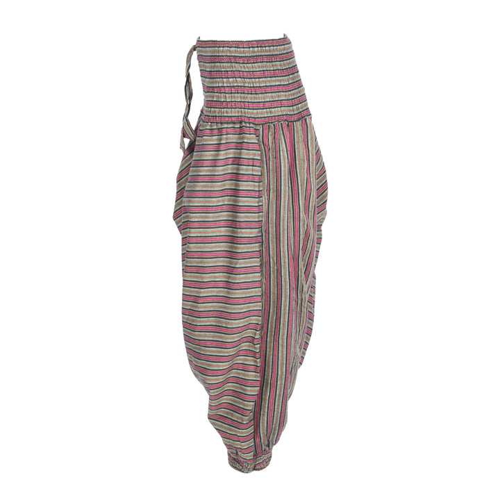 Men's Stripe Drop Crotch Harem Pants