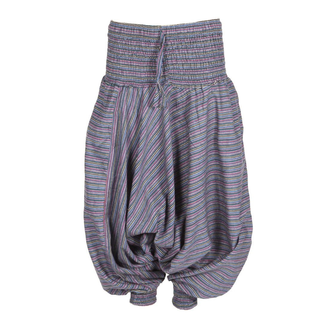 Men's Stripe Drop Crotch Harem Pants