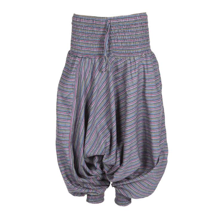 Men's Stripe Drop Crotch Harem Pants