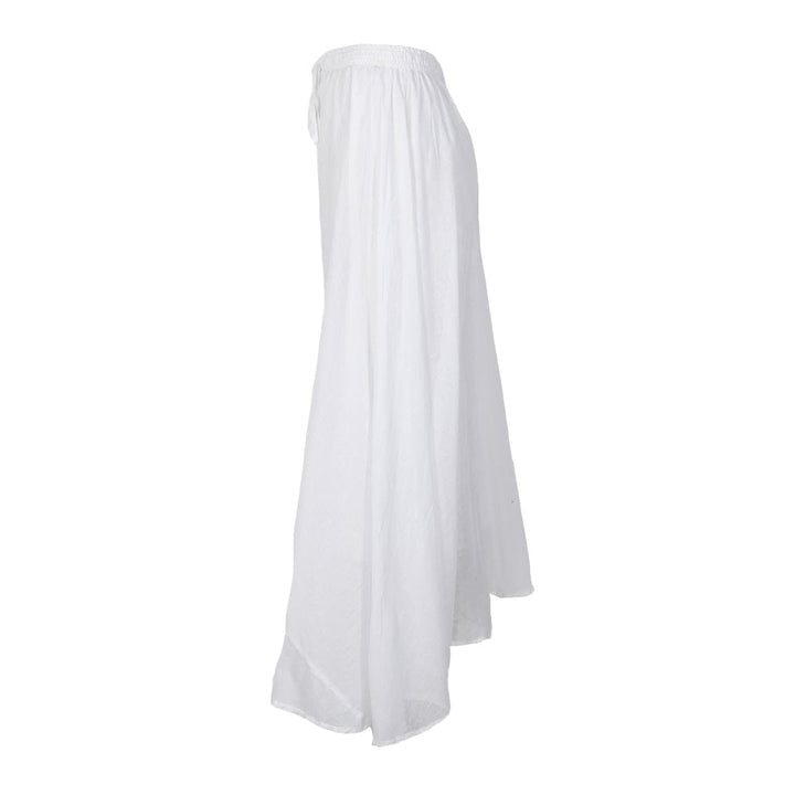White Floaty Cotton Trousers