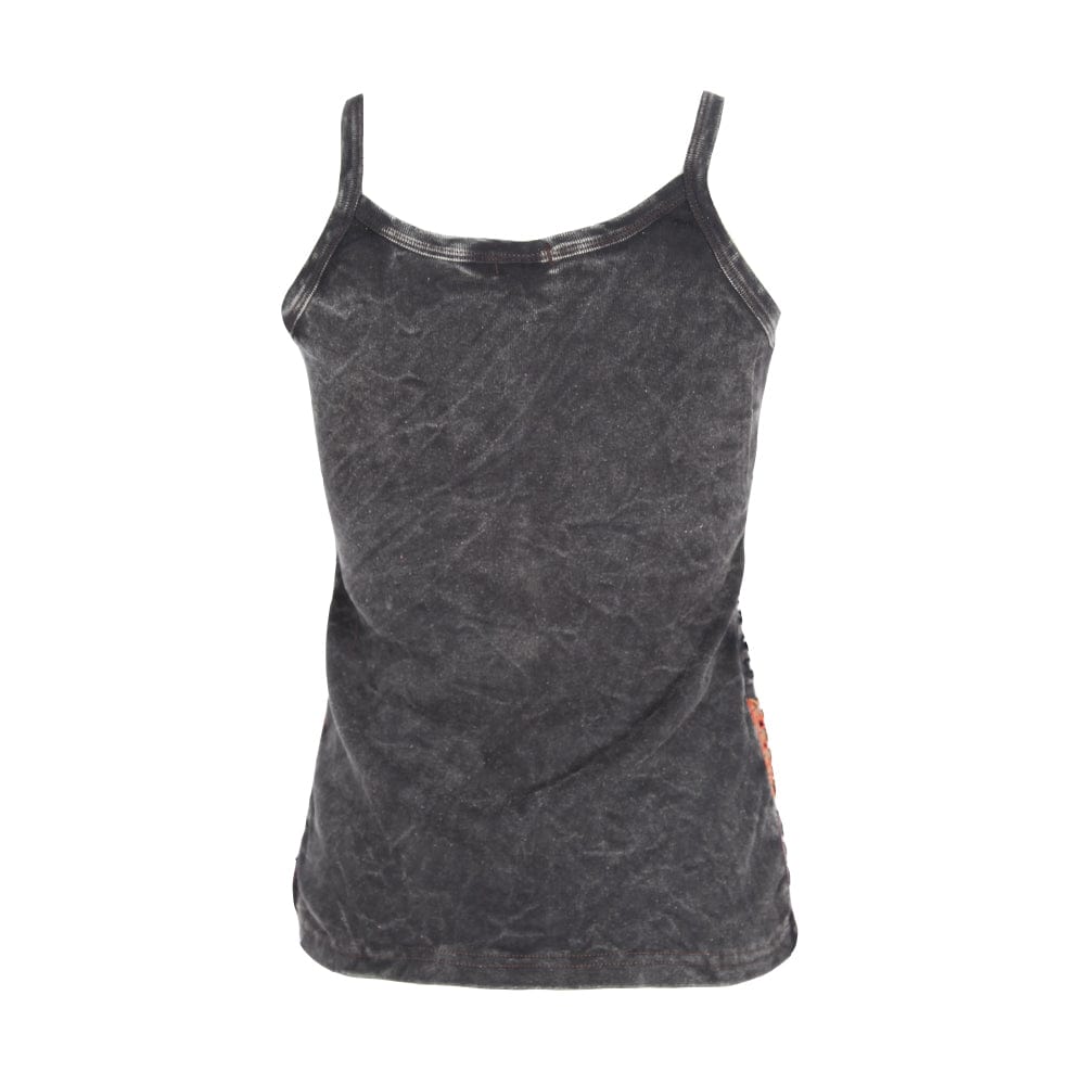 Embroidered Razor Cut Cami Top