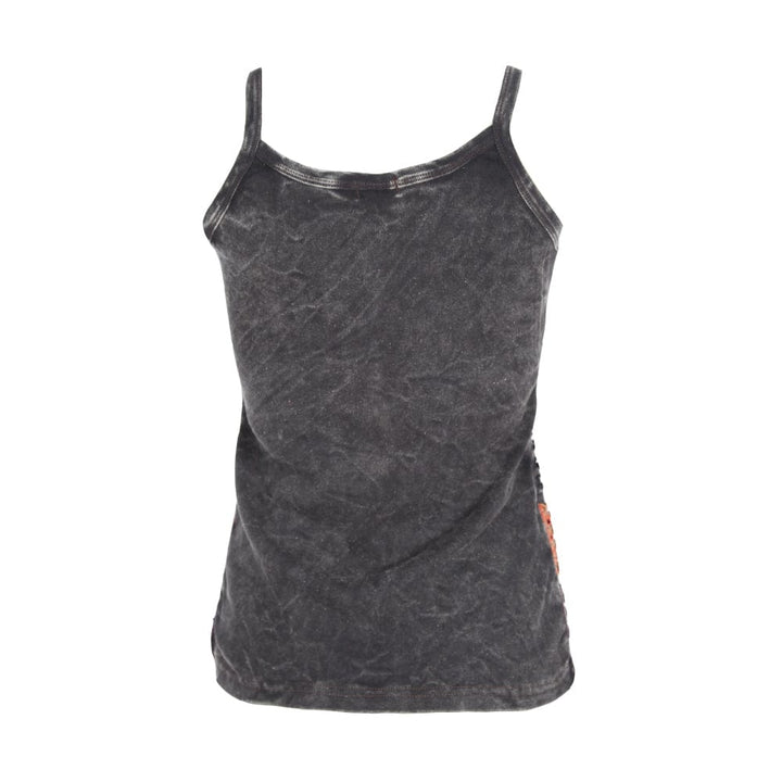 Embroidered Razor Cut Cami Top