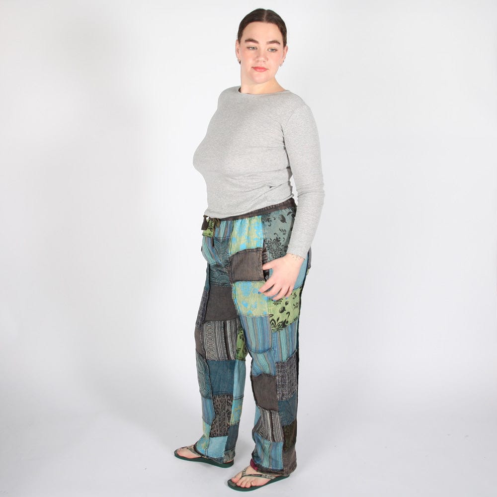 Overdyed Patchwork Trousers
