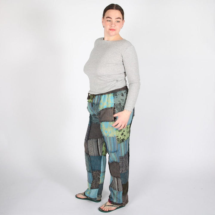 Overdyed Patchwork Trousers