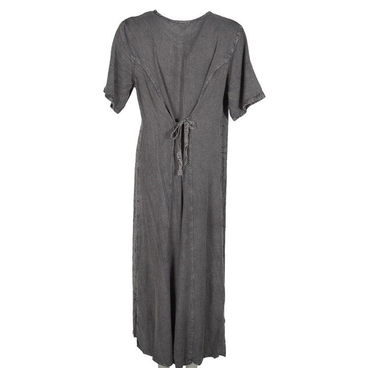 Embroidered Floral Button Through Dress