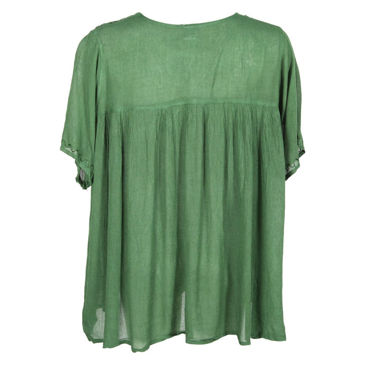 Floaty Embroidered Viscose Blouse