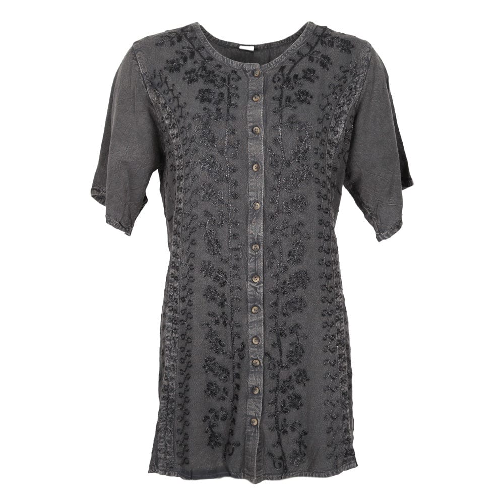 Embroidered Floral Blouse