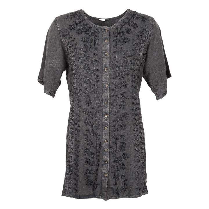 Embroidered Floral Blouse