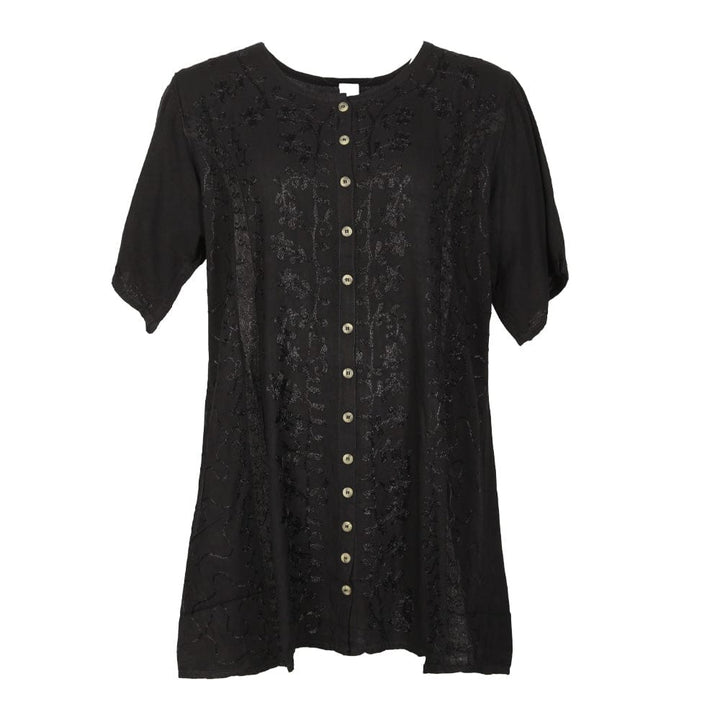 Embroidered Floral Blouse