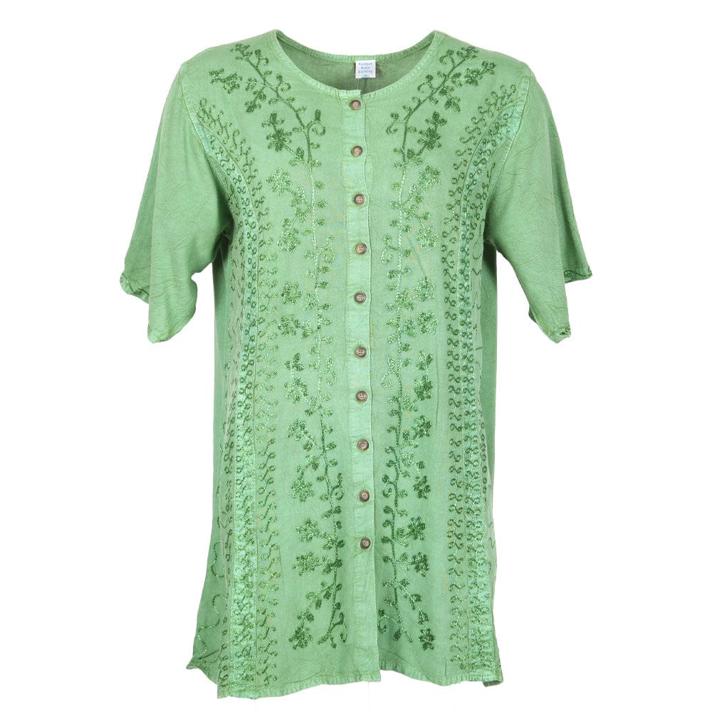 Embroidered Floral Blouse