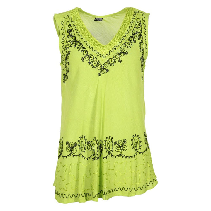 Embroidered Umbrella Vest Top