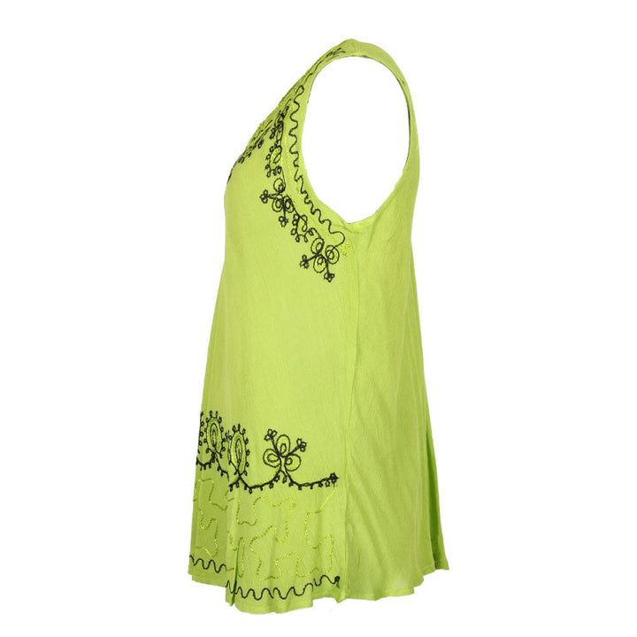 Embroidered Umbrella Vest Top