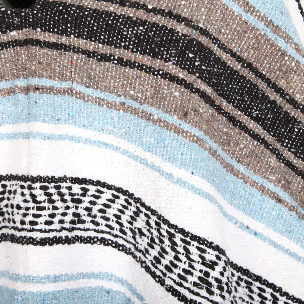 Traditional Style Mexican Blanket Poncho