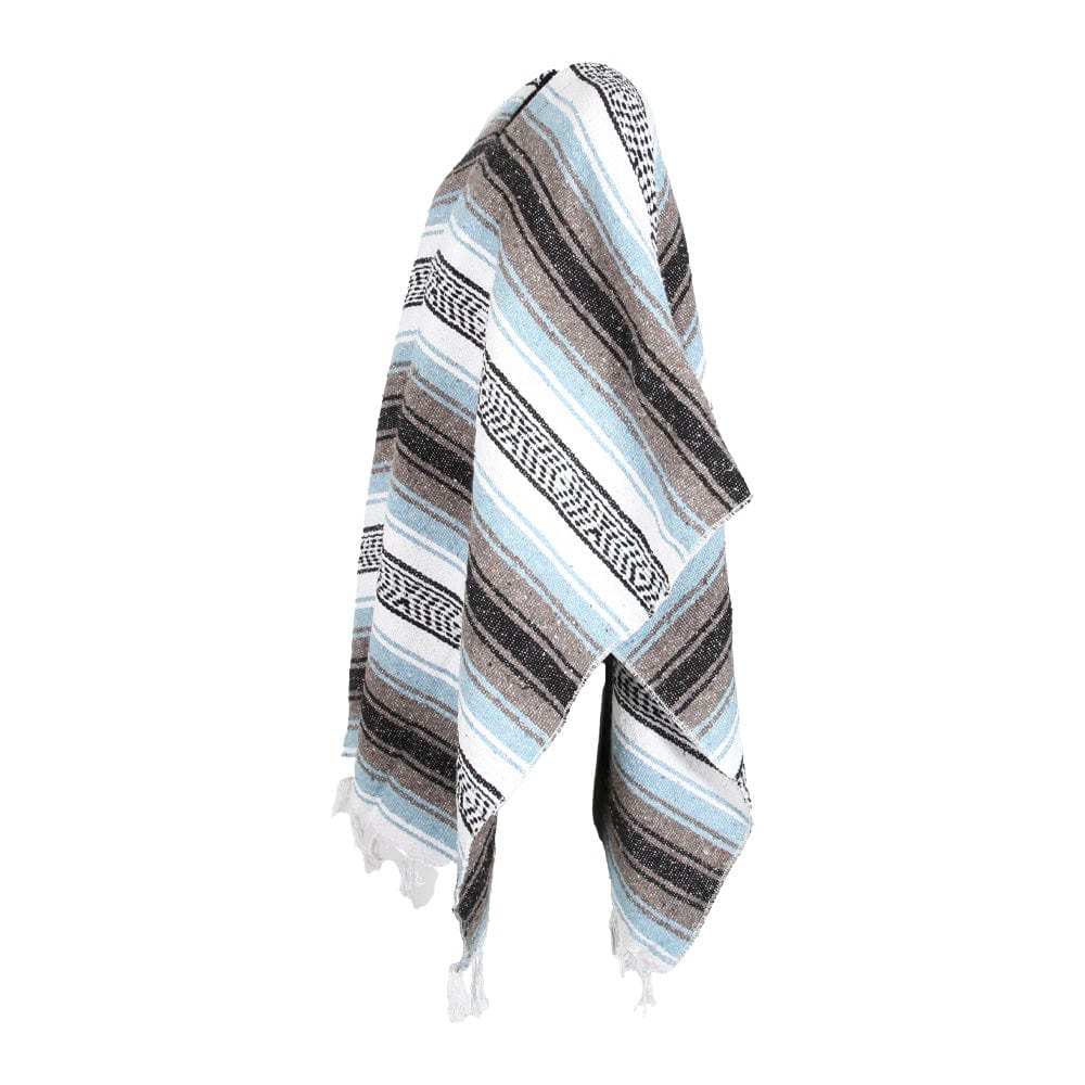 Traditional Style Mexican Blanket Poncho