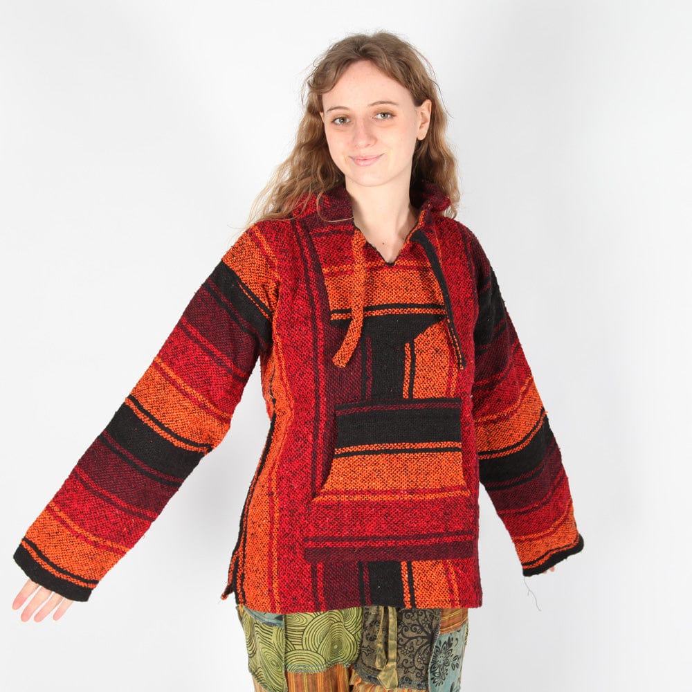 Sunset Orange Baja Hoodie