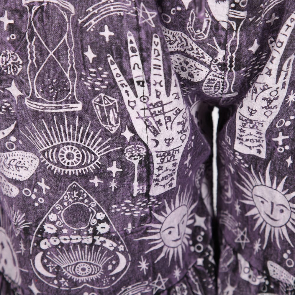 Low Rise Wide Leg Screen Print Trousers