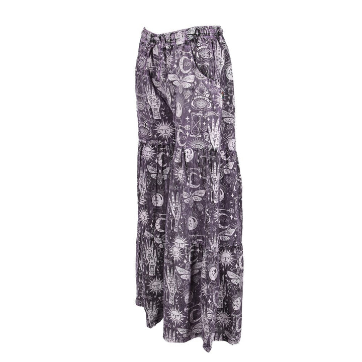 Low Rise Wide Leg Screen Print Trousers