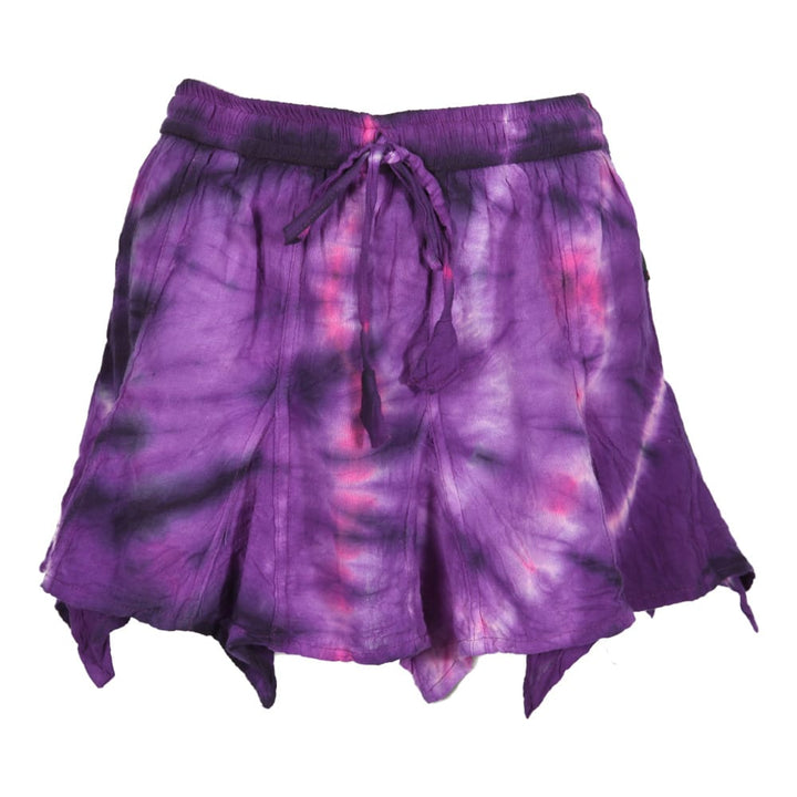 Tie Dye Hanky Hem Mini Skirt