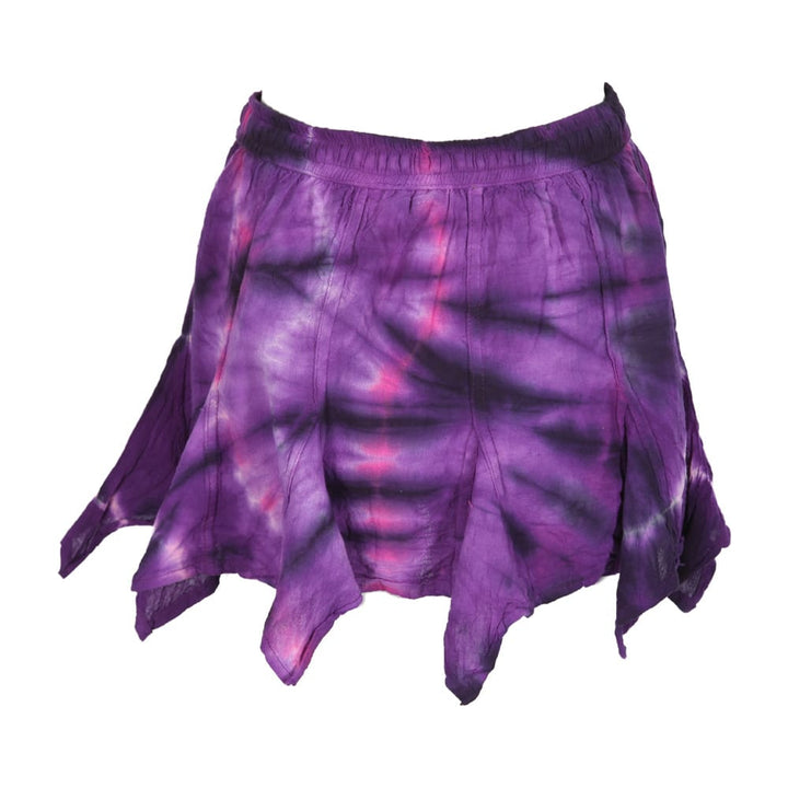 Tie Dye Hanky Hem Mini Skirt