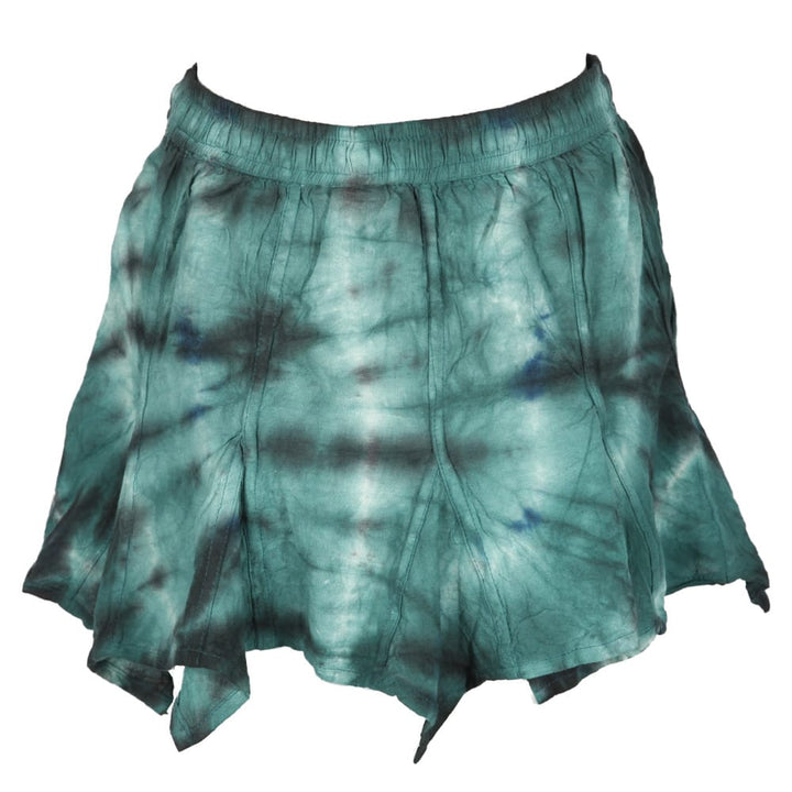 Tie Dye Hanky Hem Mini Skirt