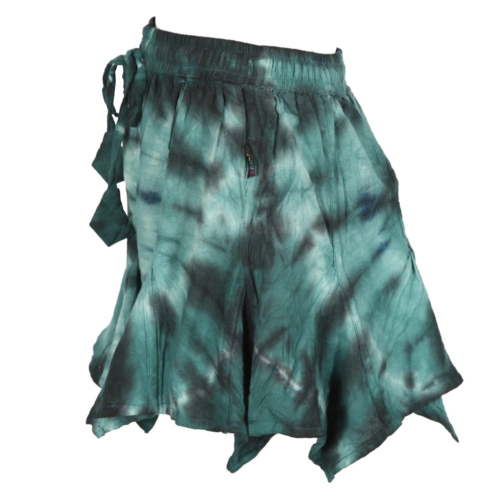 Tie Dye Hanky Hem Mini Skirt