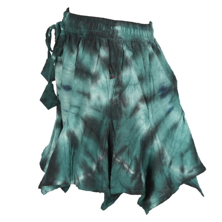 Tie Dye Hanky Hem Mini Skirt