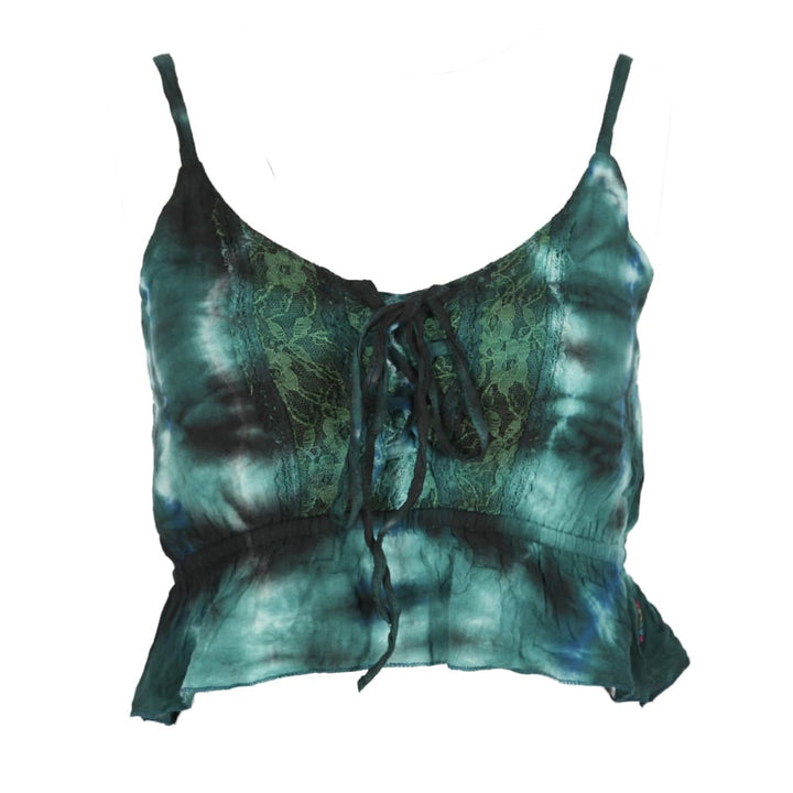 Tie Dye Cropped Vest Top