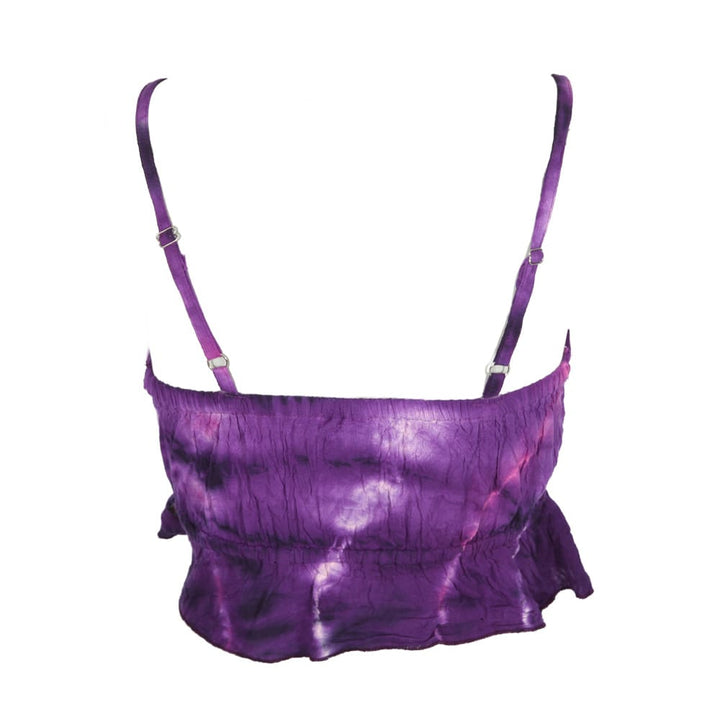 Tie Dye Cropped Vest Top