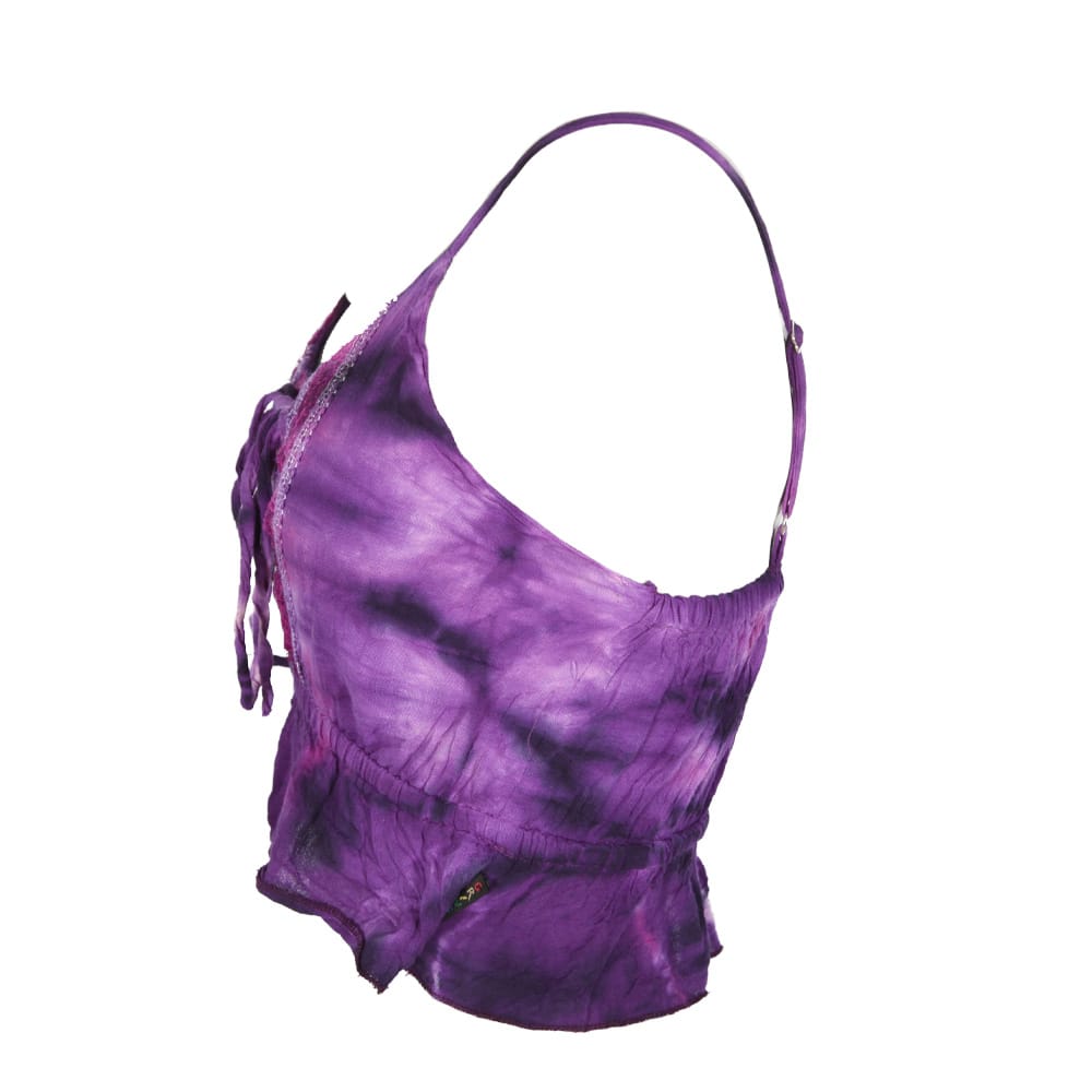 Tie Dye Cropped Vest Top