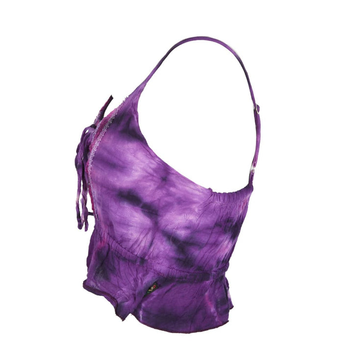Tie Dye Cropped Vest Top