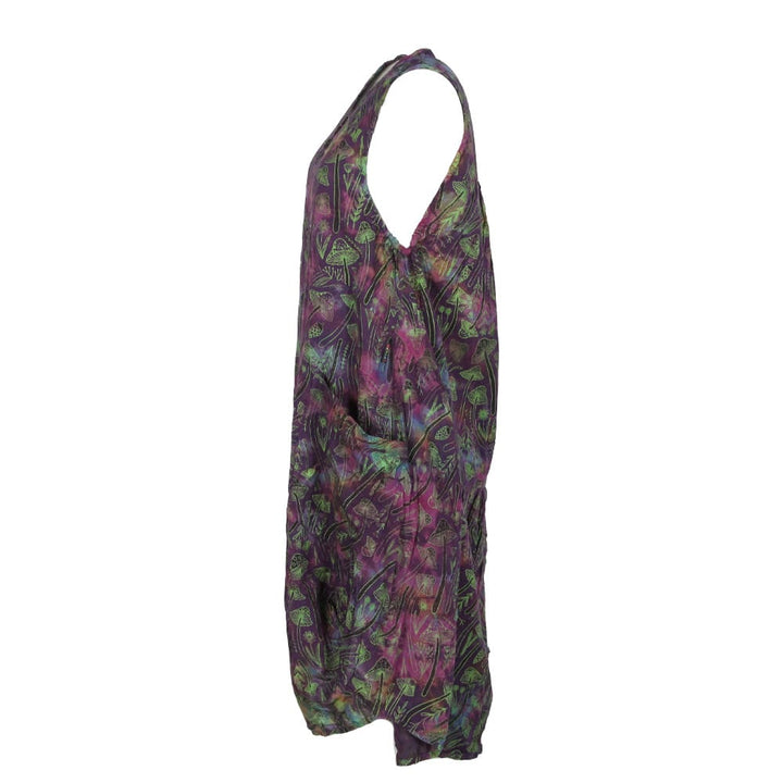 Sleeveless Tie Dye Smock Dress